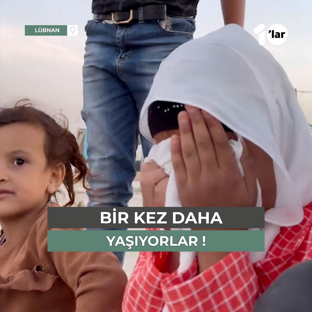 Lübnan'ın güneyindeki bir mülteci kampında bulunan Suriyeli çocuklar, İsrail'in bölgeye düzenlediği saldırılar sırasında, aynı dehşeti bir kez daha yaşadı.