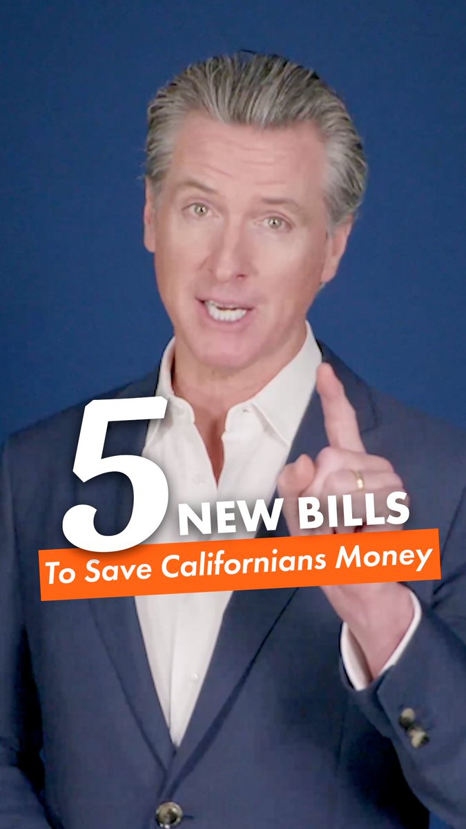 Hey, California — here are FIVE of the latest bills Governor Gavin Newsom just signed into law to protect consumers and save them money starting in January.