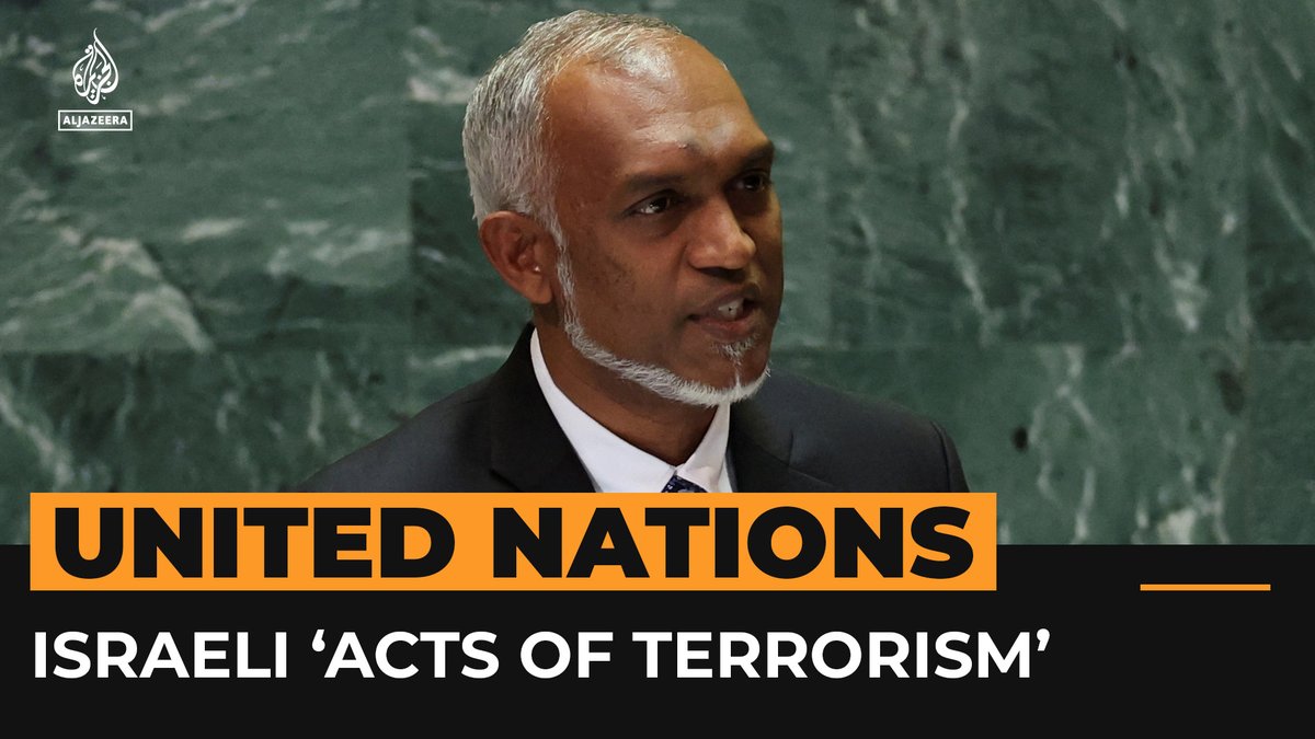 "How can we interpret this as anything other than brutal attempts to prevent the world from knowing about the crimes taking place?" In his UNGA address, Maldivian President Mohamed Muizzu condemned Israeli ‘acts of terrorism’ and attacks on journalists.