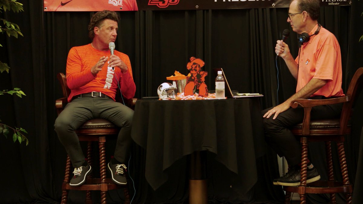 .OSU Cowboy Football head coach Mike Gundy is known for being one of the best characters in college football. Gundy takes his weekly radio show to the Legacy Village of Stillwater retirement community to bring some of his special charm and joy to its residents.
