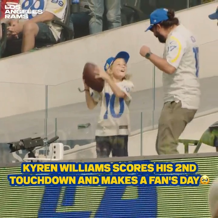 This is what the game is all about, Kyren Williams! 🥹