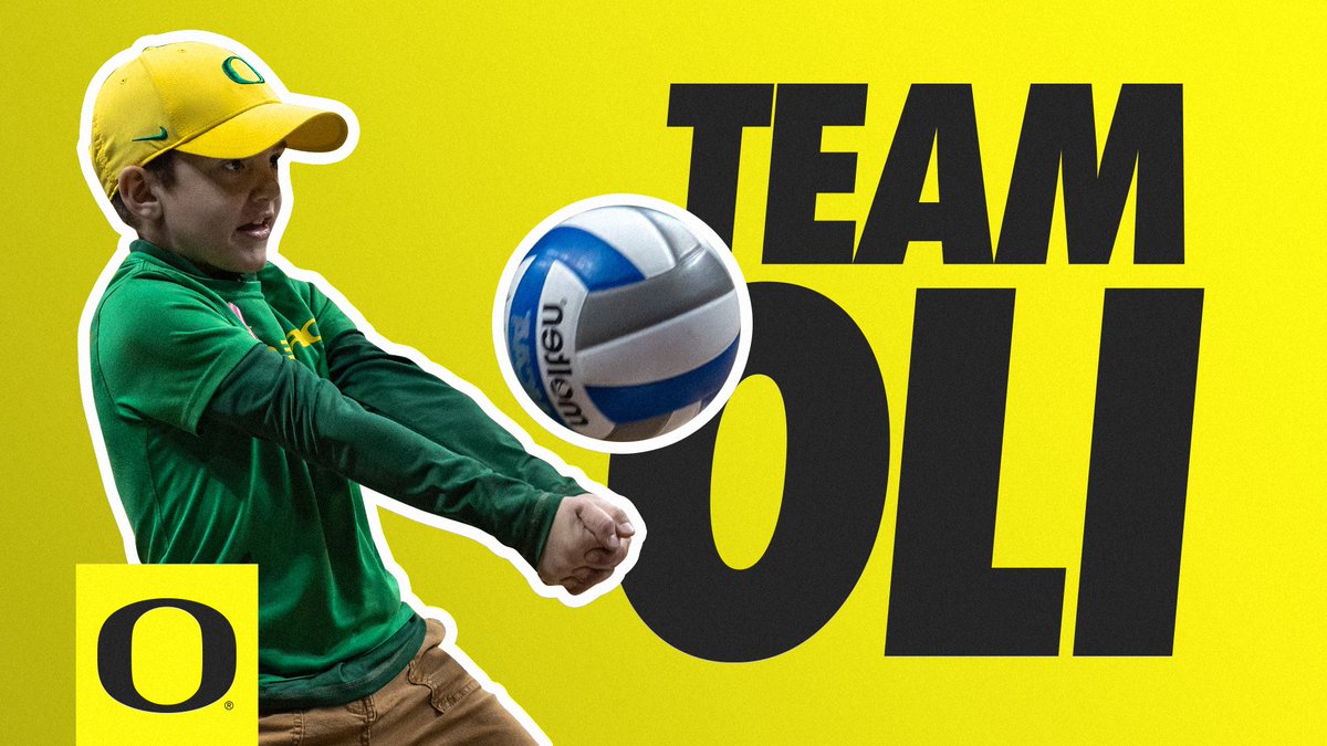 Ducks always find each other. As Oliver "Oli" continues to fight his battle towards wellness, he's found a second family with Oregon Volleyball. #TeamOli #GoDucks