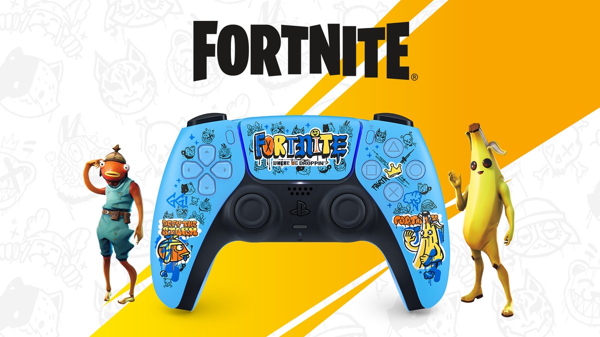 Earn your Victory Royales with style. The Fortnite Limited Edition DualSense controller launches October 3: