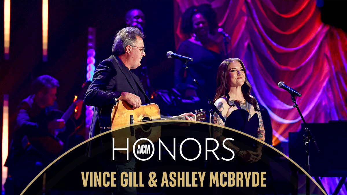 The first song Tony Brown ever produced for Vince Gill was "When I Call Your Name." So it's only fitting that he's performing it alongside Ashley McBryde to honor ACM Icon Award recipient Tony Brown. 🥰 #ACMhonors