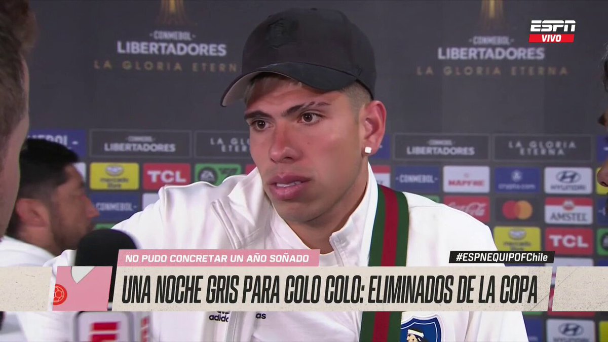 "Mucho se habló de que nos meterían 4 o 5. Que nos caería el estadio encima y quedó demostrado que hicieron tiempo" "Nos vamos con la frente en alto, luchamos y nos vamos tranquilos que dejamos todo por Colo-Colo"