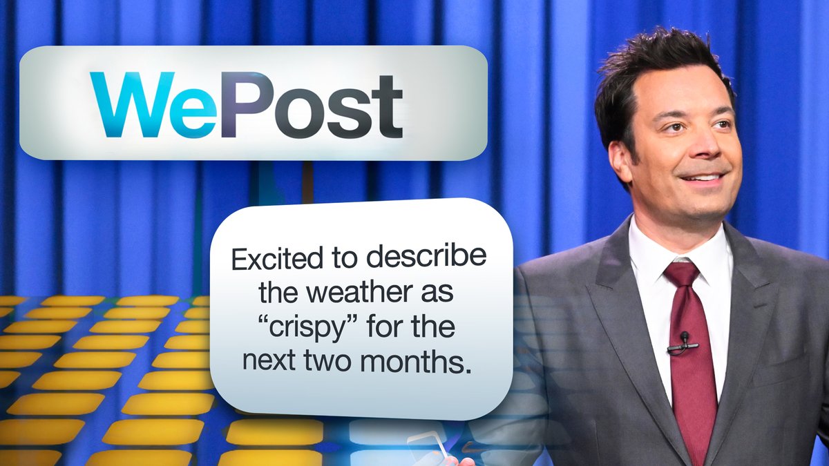 It’s time for #WePost! The audience votes on a post for Jimmy to send out during the break. #FallonTonight