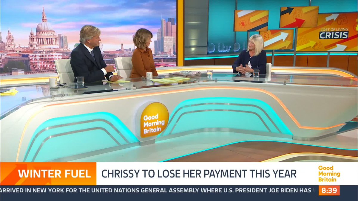 'I'm either going to have to eat or heat, or go into debt.' Chrissy is a GMB viewer and wrote in after seeing that she will lose her winter fuel allowance this year. She was a nurse for over 25 years for the NHS and says she feels heavily let down by the government’s decision.