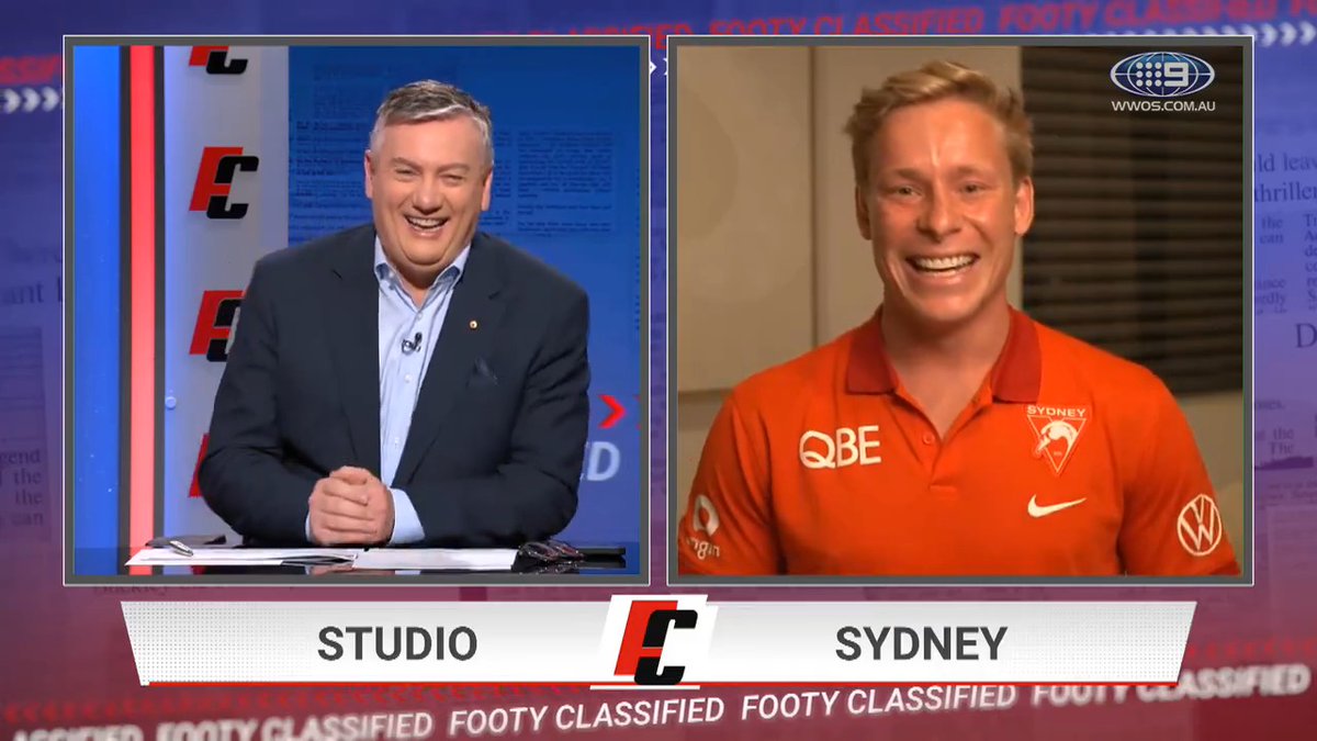 "As much as Eddie's probably not going to like this... if it wasn't for that [the Academy] I'd probably be playing NRL." Isaac Heeney details how the Sydney Swans academy is to thank for him choosing the AFL. #9FootyClassified | Live on 9Now 🖥️