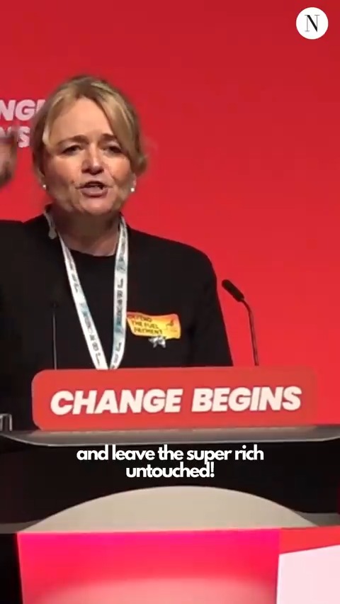 🗣️'I do not understand how our new Labour government can cut the Winter Fuel Allowance ... and leave the super rich untouched!' Unite's Sharon Graham delivers a brutal assessment of Labour policy at conference