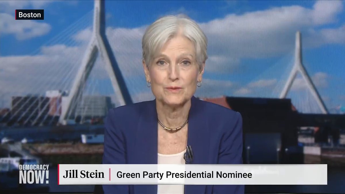 The American people are in crisis in virtually every dimension of our lives." The Green Party's Dr. Jill Stein🌻 explains why she's running for president and how "two zombie political parties" have failed voters.