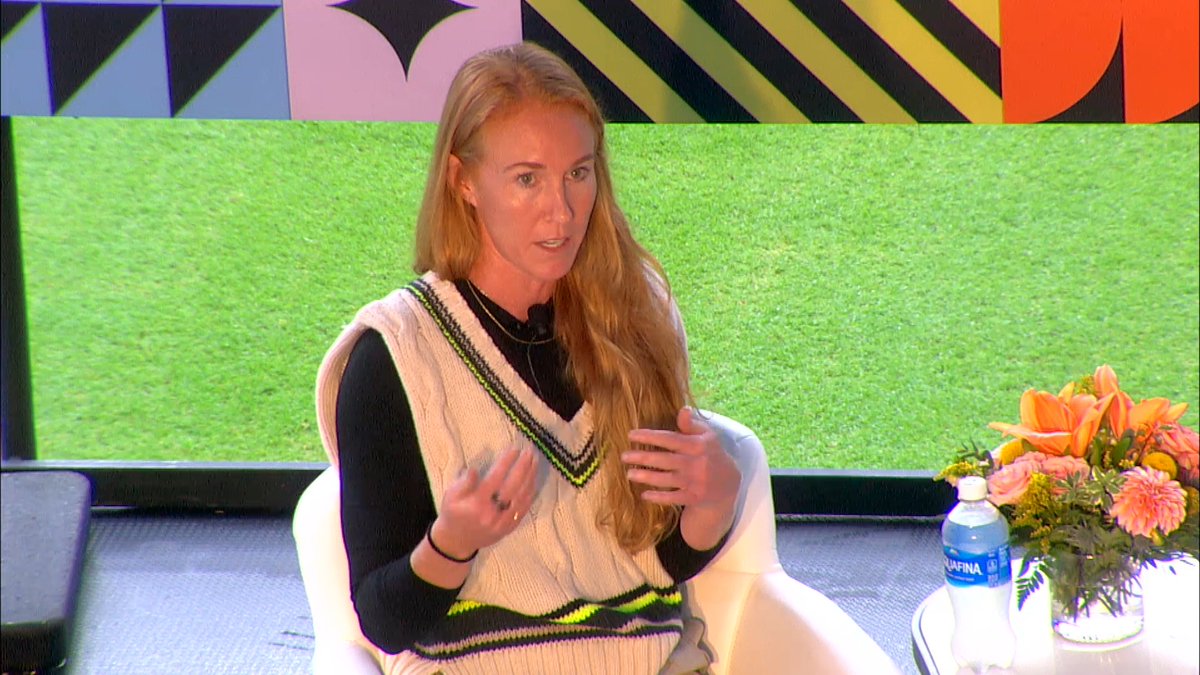 "The elimination of the draft was going to make it easier for all players to experience free agency right off the bat." @ToriHuster, president of the NWSLPA, spoke about player empowerment at the #ForbesWomenInSports Summit in Cincinnati, Ohio.