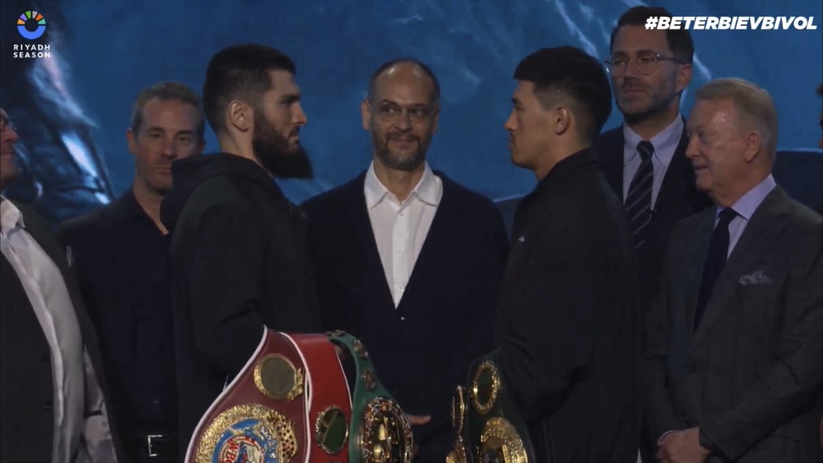 ‼️ Artur Beterbiev vs Dmitry Bivol face-off ahead of Oct 12th… [🎥 Queensberry Promotions]
