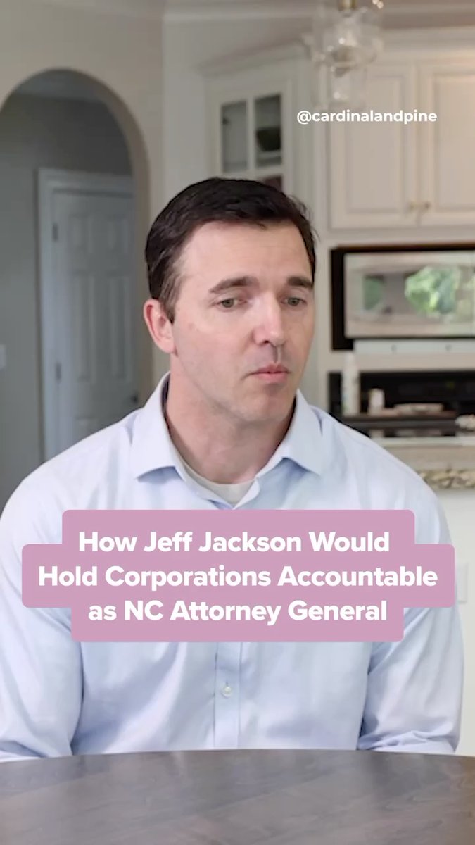 Democrat Jeff Jackson says that if he is elected as North Carolina’s next attorney general, he will hold corporate actors accountable for violations such as pollution and price gouging. “I am going to enforce the law. I’m not going to turn a blind eye,” he said.