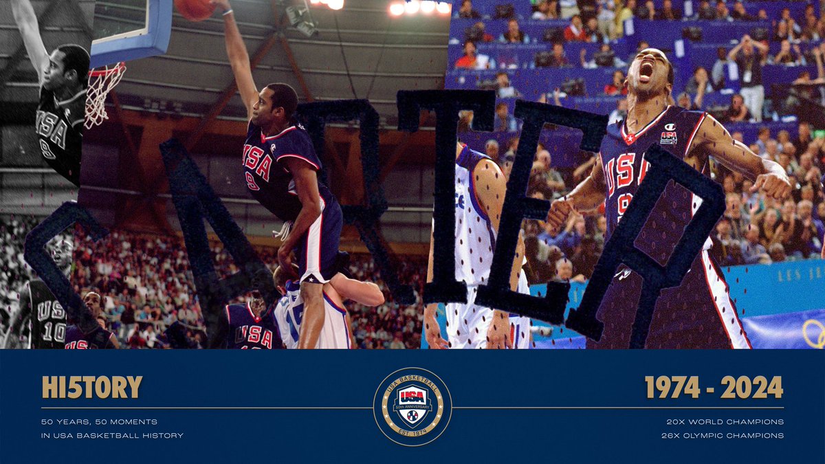 He went up &amp; up &amp; up some more 💥 Vince Carter even surprised himself with the Dunk of the Death. 🇺🇸 #USAB50