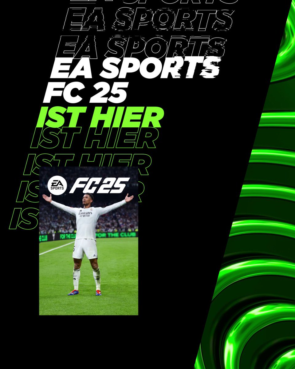 EA Sports #FC25 ist hier und ihr könnt ordentlich abstauben🔥 🎮 EA Sports FC 25 Ultimate Edition 👏 12.000 FC Points 🎟️ 3 Monate Xbox Game Pass Ultimate So macht ihr mit: 1. Xbox DACH folgen ✅ 2. Tweet liken + RT ❤️🔁 TNB 👉