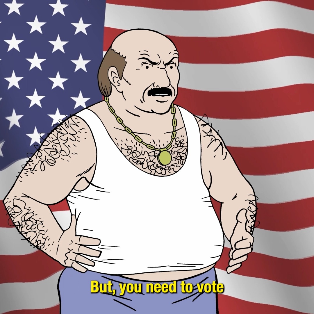 Carl is registered to vote. Are you?