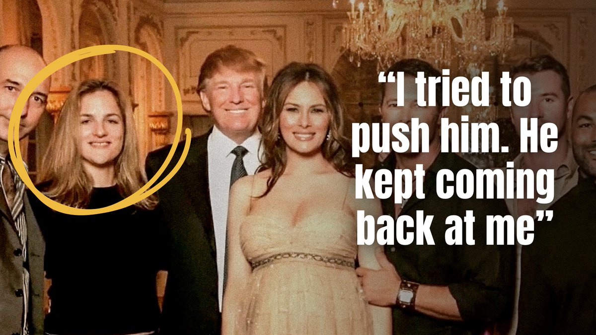 “I was in shock. I felt sick inside. I was horrified … Thank goodness, a butler charges into the room. … Trump turned to me and said, “you know we’re going to have an affair, don’t you?” and Melania was approaching. … He was just a predator of women.”