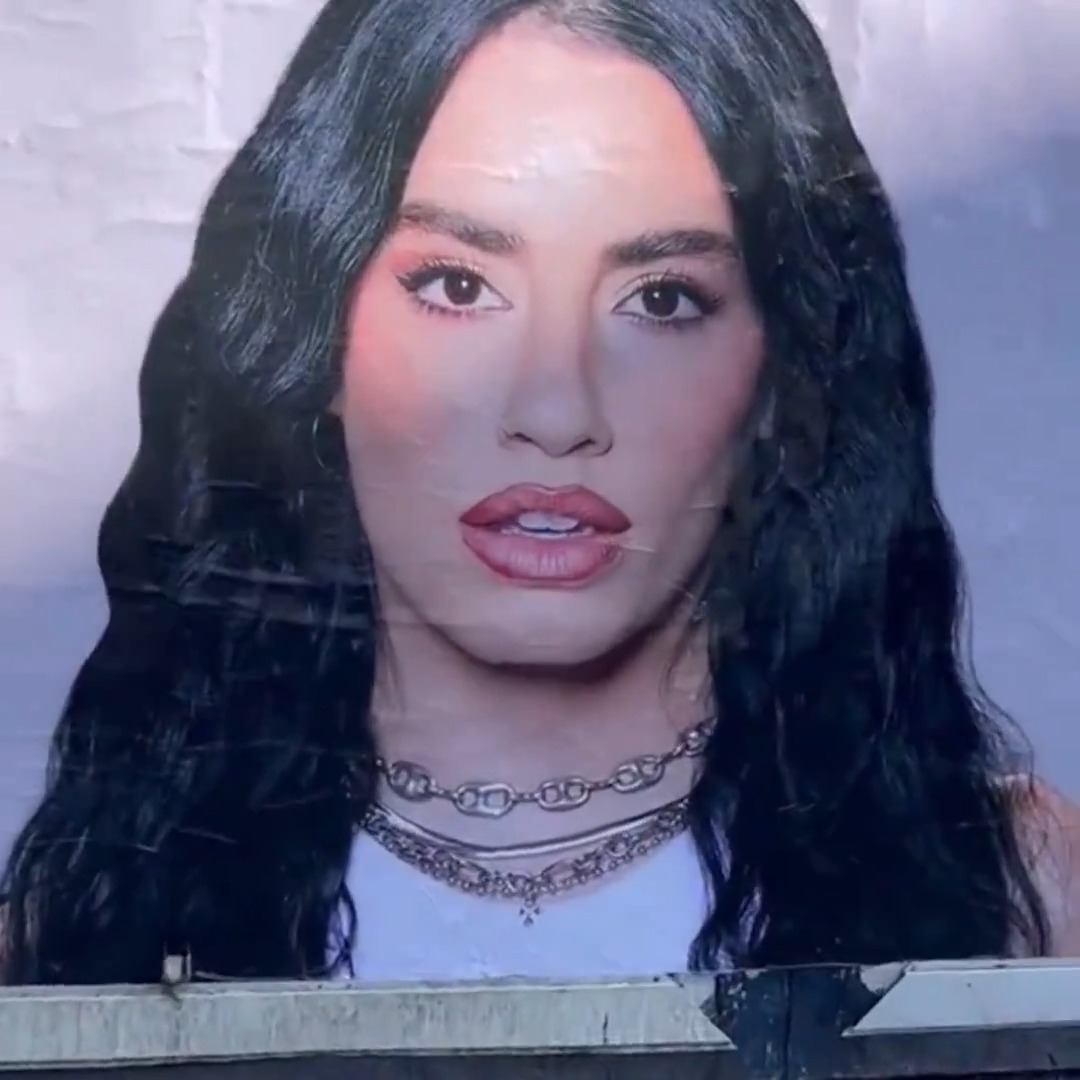 "Lali": Por los comentarios sobre un cartel suyo en la calle