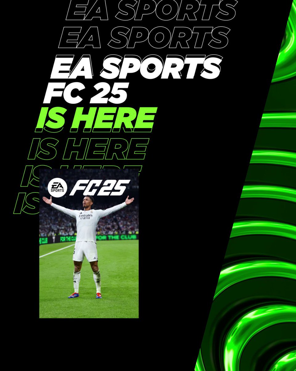 EA Sports #FC25 is here, and you could win BIG 🔥 🎮 EA Sports FC 25 Ultimate Edition 👏 12,000 FC Points 🎟️ 3 months of Xbox Game Pass Ultimate Repost + Follow for your chance to #ScoreMoreWithXbox