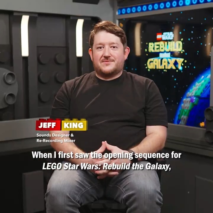 brick by brick. find out how the iconic sounds were created for LEGO Star Wars: Rebuild the Galaxy, a four-piece special event, available on Disney+.