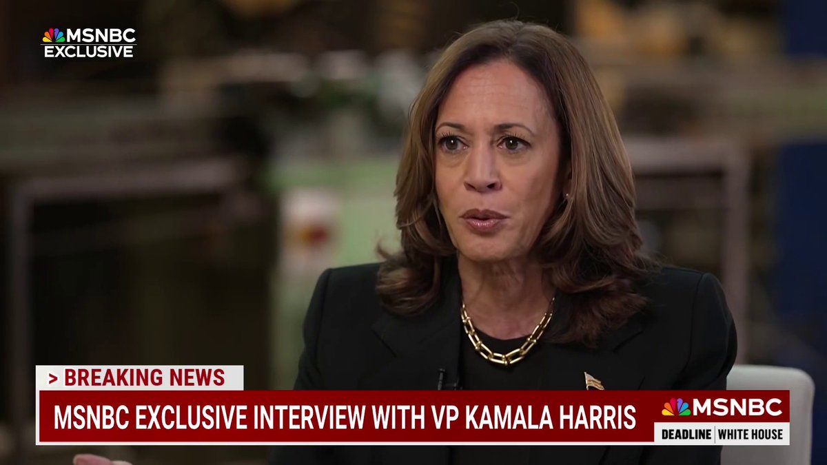 MSNBC EXCLUSIVE: VP Harris discusses Trump's threat to impose tariffs. "He's just not very serious about how he thinks about some of these issues," she said to Stephanie Ruhle. Watch the full interview at 7PM ET on a special edition of All In with Chris Hayes and 11th Hour.