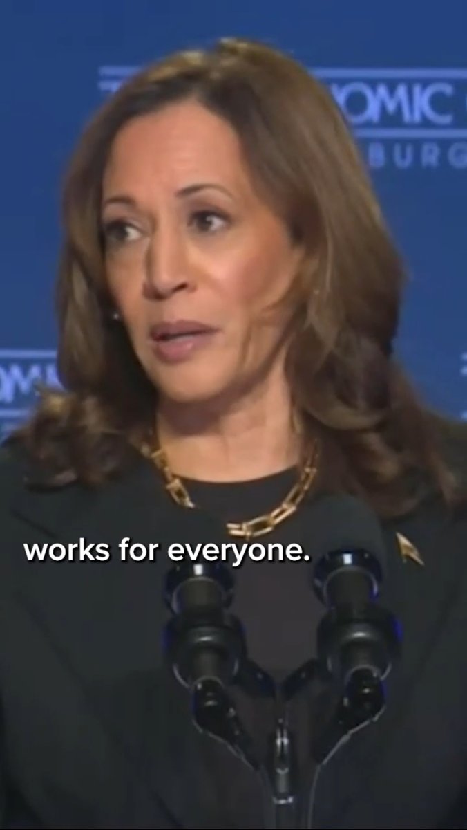 Today Kamala Harris proposed commonsense ideas to keep our economy growing and working for all of us. She grew up middle class, and she understands what it takes to build an economy that lowers costs, creates jobs, and puts American workers and families first.