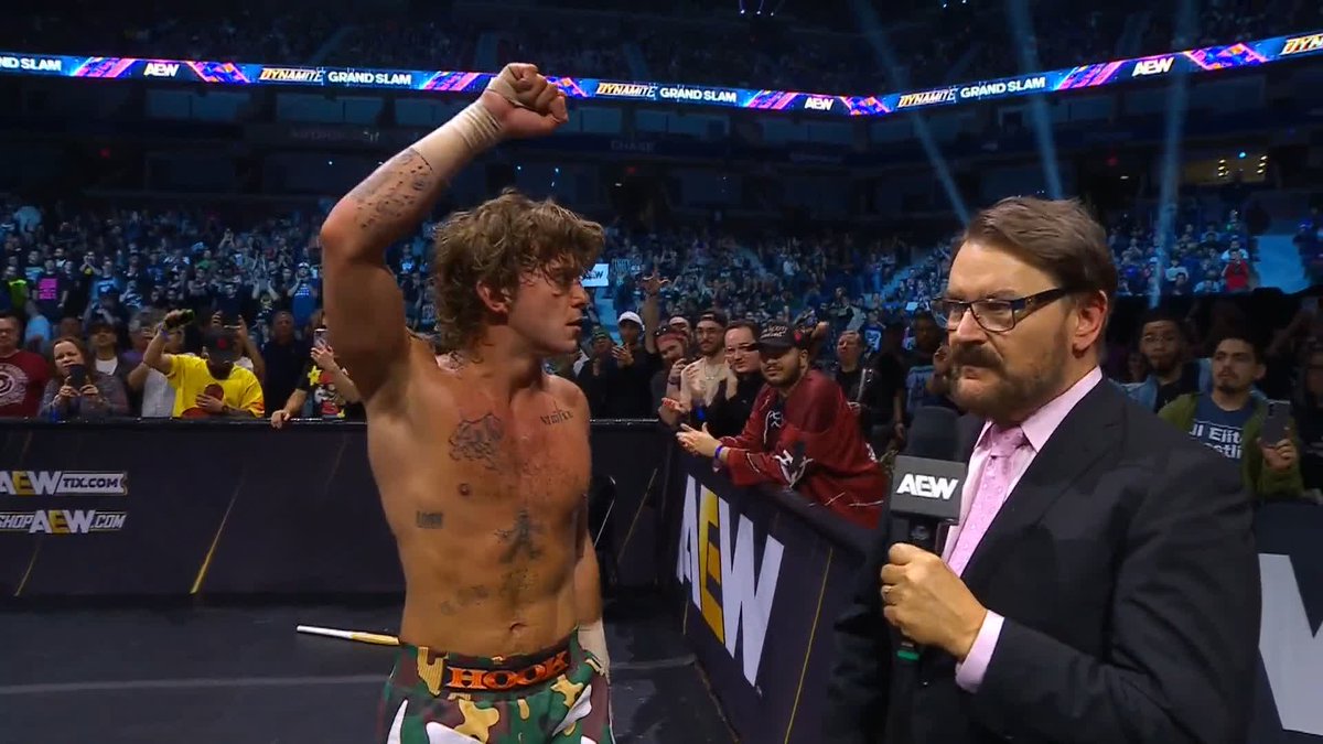 "All good things must come to an end" - HOOK Watch #AEWDynamite Grand Slam LIVE on TBS! @730HOOK | Tony Schiavone | taz