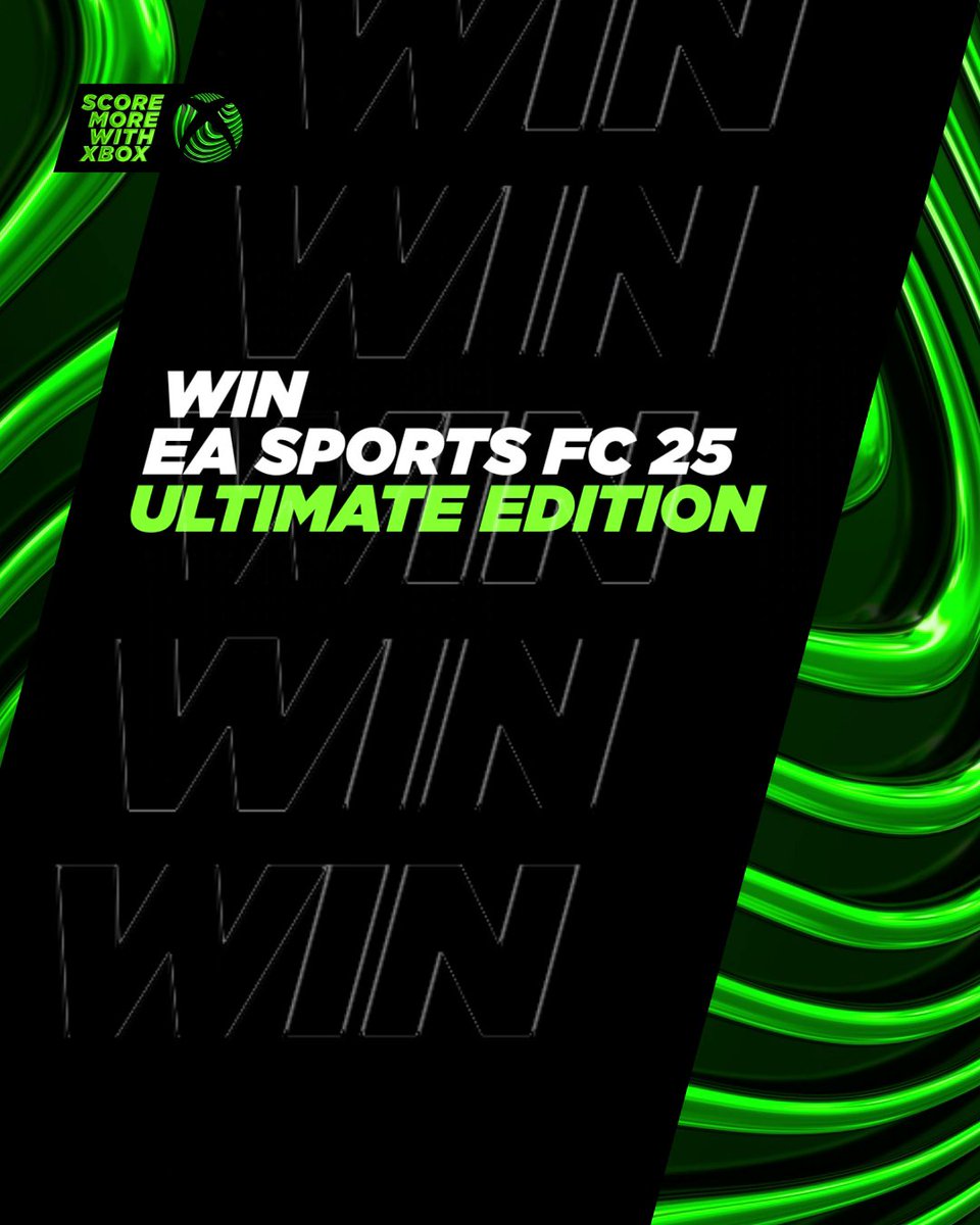EA Sports #FC25 is here, and you could win BIG 🔥 🎮 EA Sports FC 25 Ultimate Edition 👏 12,000 FC Points 🎟️ 3 months of Xbox Game Pass Ultimate Repost + Follow for your chance to #ScoreMoreWithXbox T&amp;Cs: