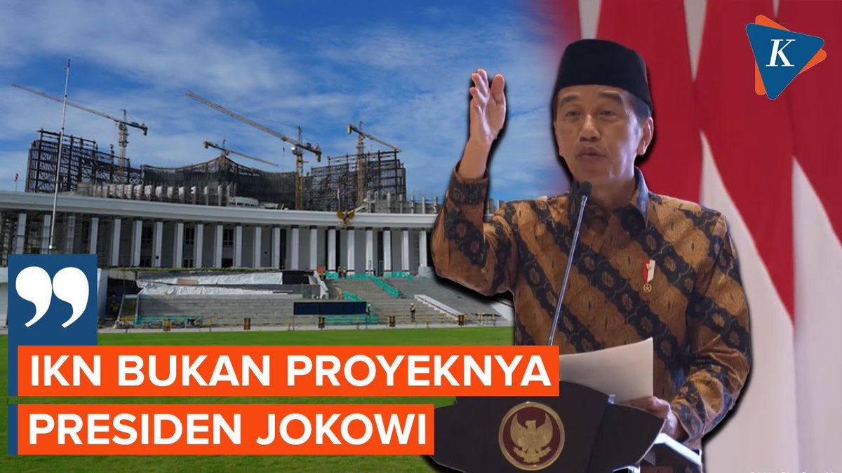 Jokowi Tegaskan Pemindahan Ibu Kota ke IKN Bukan Proyeknya ~N #Jokowi #IKN