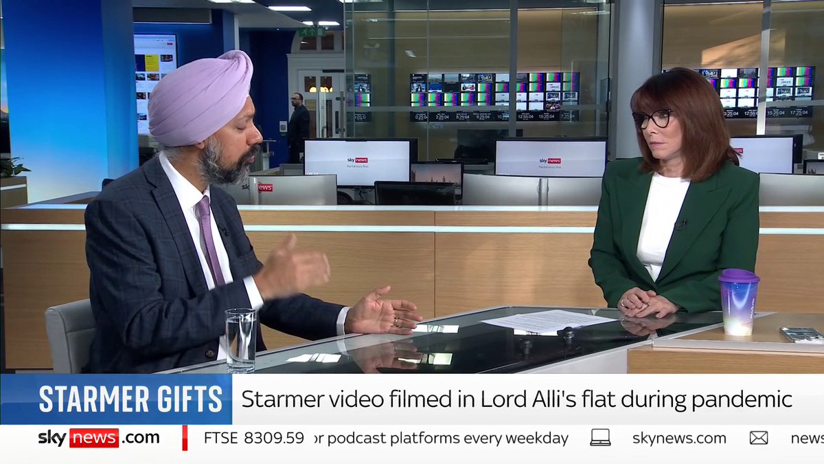 'I think Sir Keir Starmer is a man of integrity' Sky's Kay Burley presses Labour MP Tanmanjeet Singh Dhesi MP on the news the PM accepted a £20,000 donation for the use of a flat during the election after promising his family he would protect them. More: 📺 Sky 501