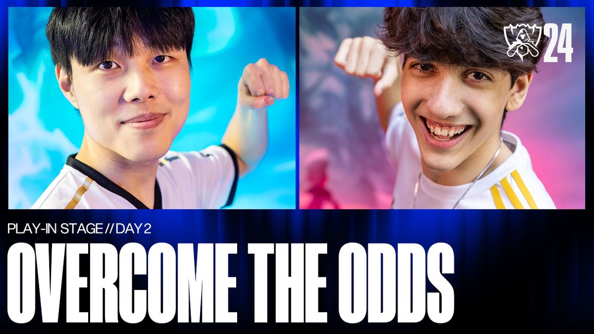 IT'S TIME TO MAKE YOUR REGIONS PROUD. The #Worlds2024 Play-In Stage continues at 2PM CEST / 5AM PT! ➡ GAM Esports VN 🇻🇳 vs 福岡ソフトバンクホークス ゲーミング/SHG ➡ 100 Thieves League of Legends vs RAINBOW7 EQUIPO NO TAN CHICO
