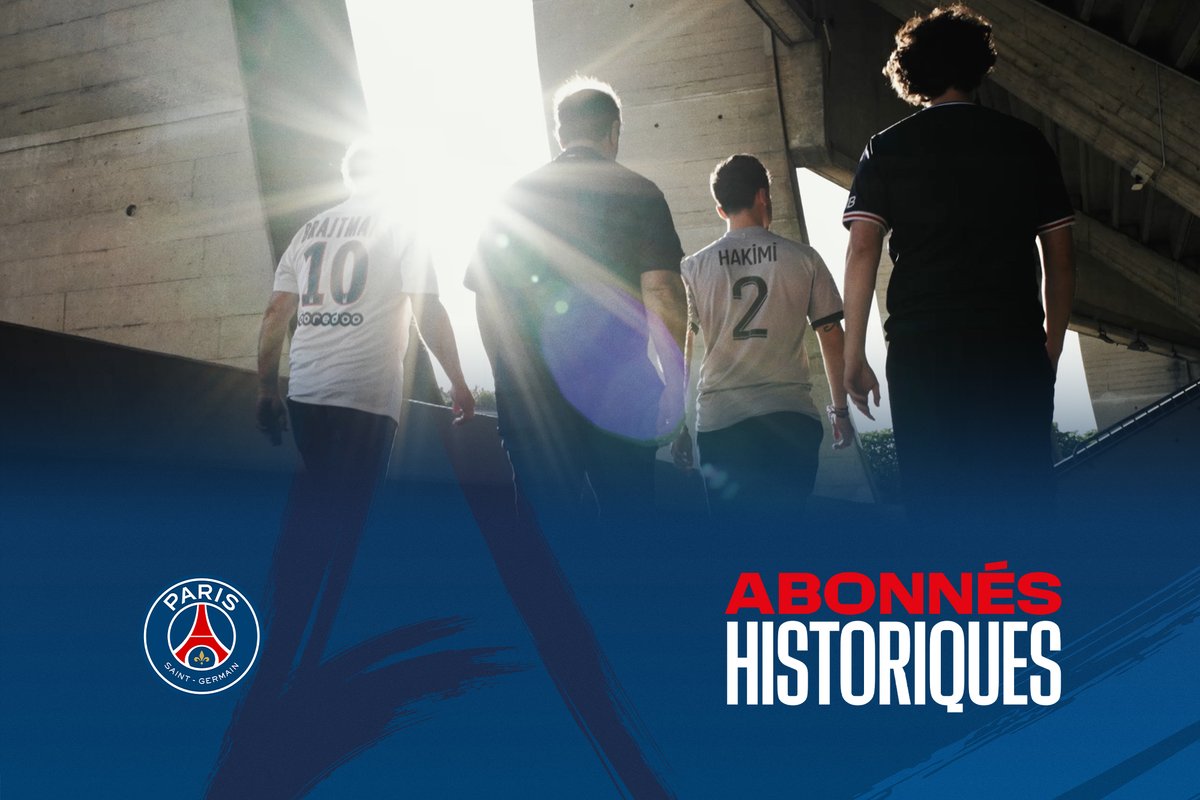 𝐀𝐁𝐎𝐍𝐍𝐄́𝐒 𝐇𝐈𝐒𝐓𝐎𝐑𝐈𝐐𝐔𝐄𝐒 ❤️💙 Une vie en Rouge &amp; Bleu À compter de cette saison, lorsque qu’un supporter du Paris Saint-Germain entame sa 40ème saison d’abonnement, il accède au statut prestigieux d’Abonné(e) Historique. 🤩 ➡️