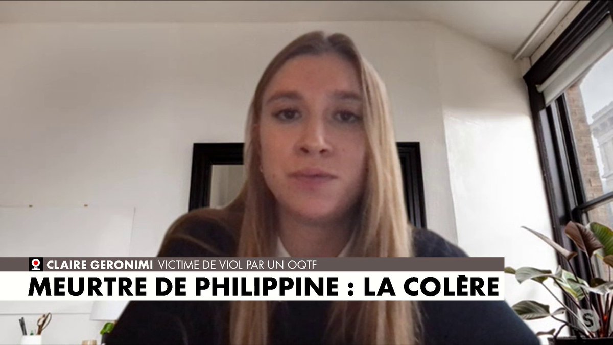 Claire Géronimi, victime de viol par un OQTF, se demande «il va falloir combien de filles comme Lola ou Philippine ou comme moi pour que quelque chose se réveille ?» #MorandiniLive