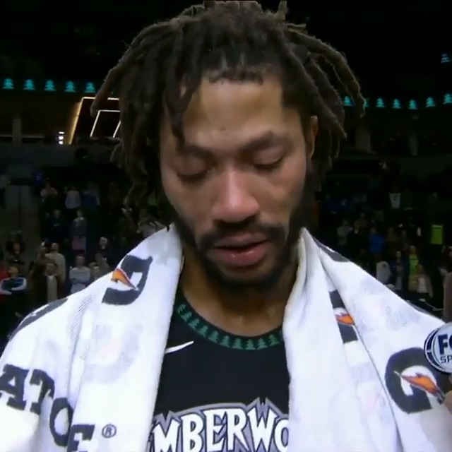 "I worked my ass off bro" – Derrick Rose on scoring a career-high 50 after years of injuries & setbacks 🌹 2018