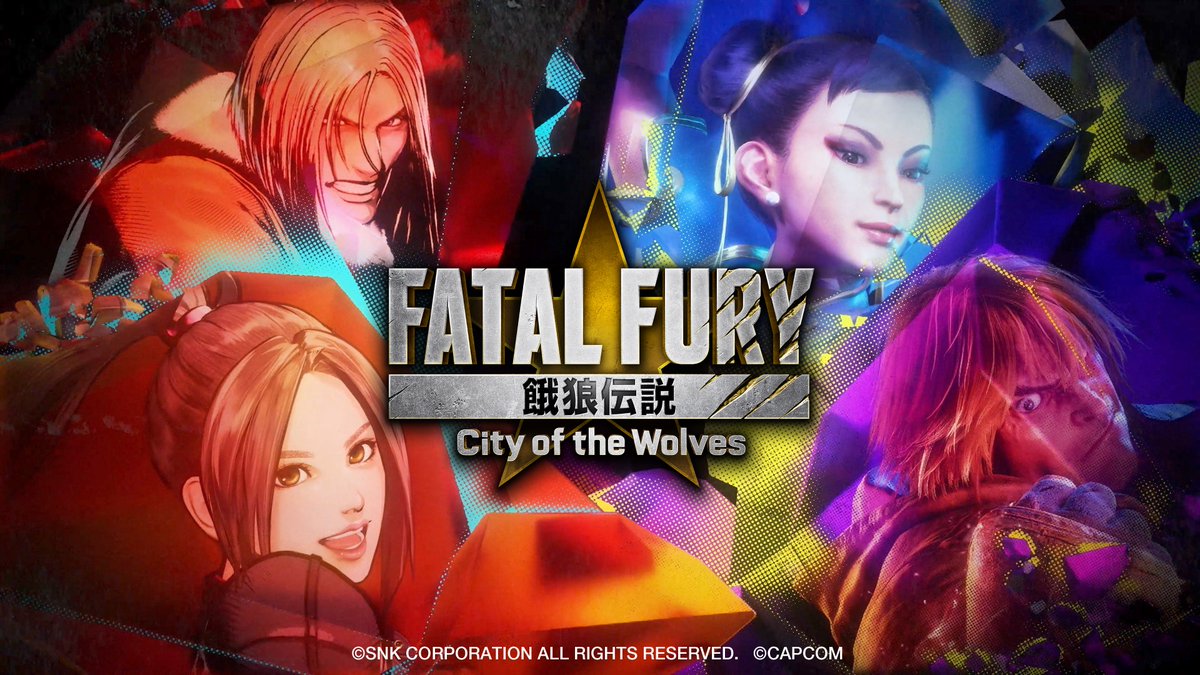 【餓狼伝説CotW】 新作格闘ゲーム『餓狼伝説 City of the Wolves』に、 『ストリートファイター』の「ケン」と「春麗」が参戦決定！ ＞コラボ発表トレーラー #餓狼伝説 #CotW #ストリートファイター