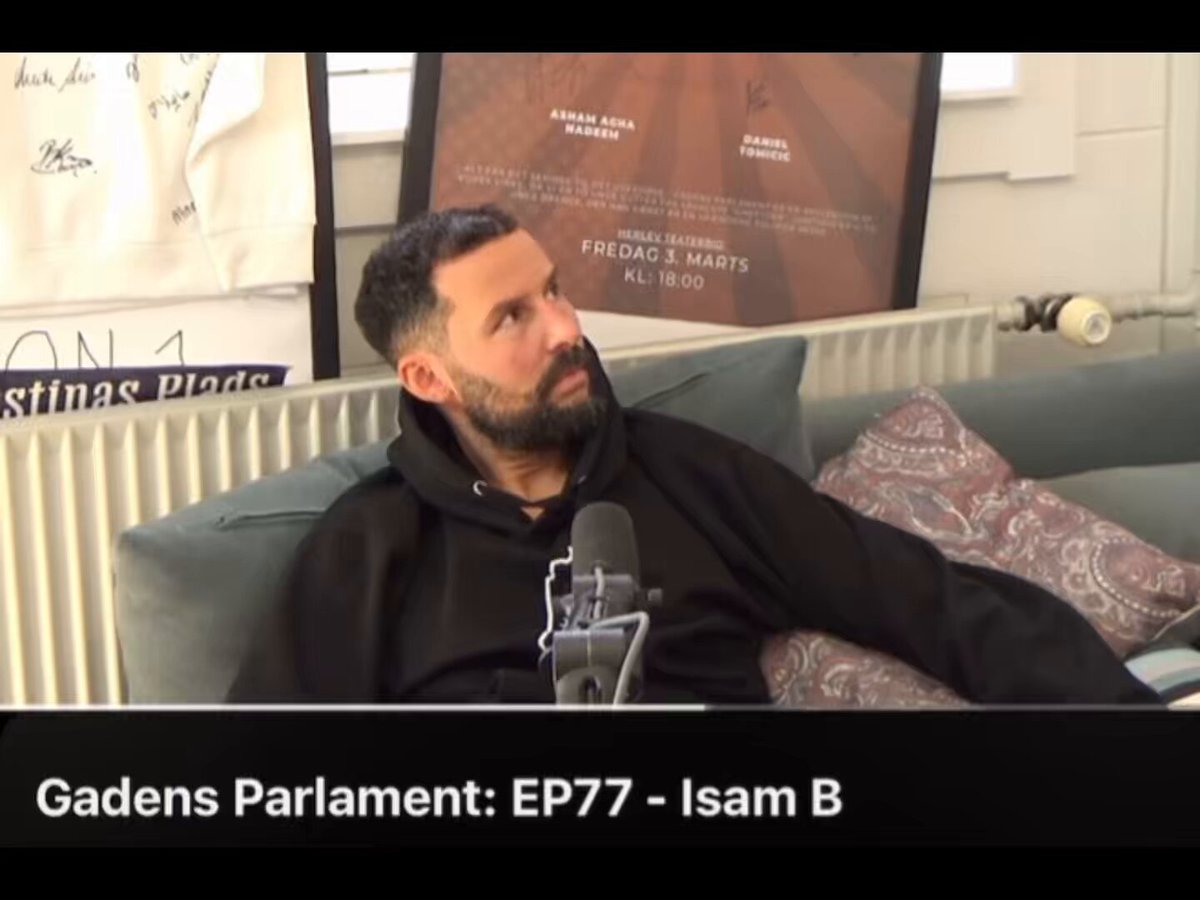 Danmark vil blive et islam!sk land. Vi vil fylde mere. Ikke kun i Danmark. Det vil vi gøre i Europa, siger Isam B. Logik: 1/ Folk herhjemme kan godt lide at læse. 2/ Hvornår har nogen sidst brændt en anden bog af? Der skal meget til for at brænde bøger. 🙌🏻👏🏽✊🏿🤟🏼👆🏻🖕🏾 Minut 40.30 på Gadens Parlament, episode 77. Youtube.