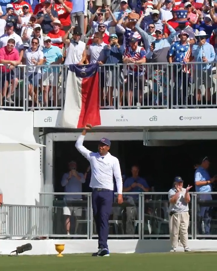 First-tee nerves never go away 😬 The Presidents Cup begins today at 11:30 a.m. ET on Golf Channel.