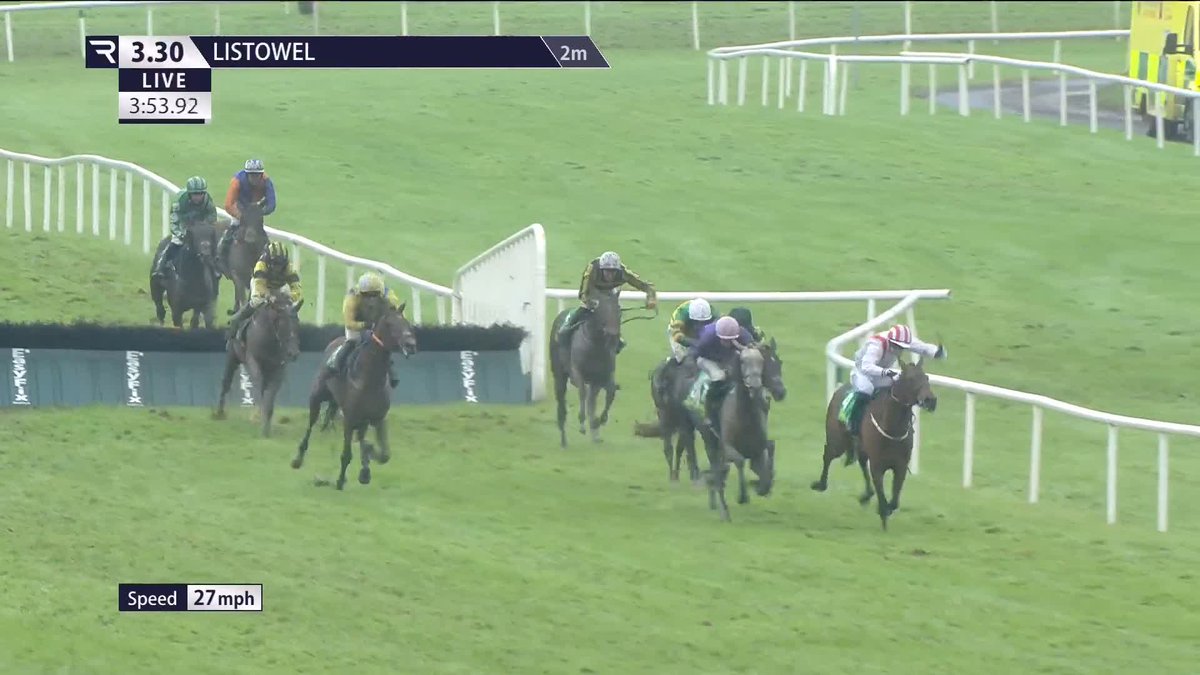 Eagles Reign stays on strongly to land a confident victory in the Listed Liam Healy Memorial Lartigue Hurdle for Tom Harney & Ross O'Sullivan Ross O'Sullivan