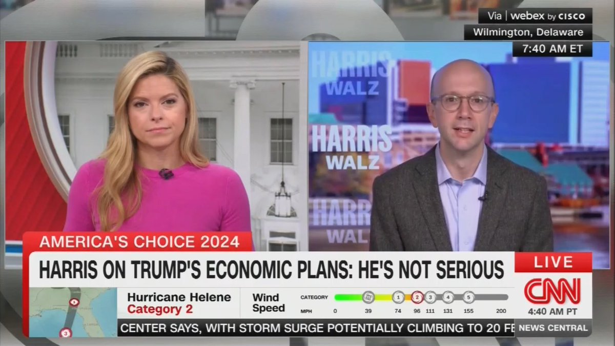 Harris Senior Advisor Ian Sams: Vice President Harris is focused on building an opportunity economy, lowering costs, and growing American manufacturing. Trump is talking about increasing costs by $4,000 for middle class Americans with his tariffs
