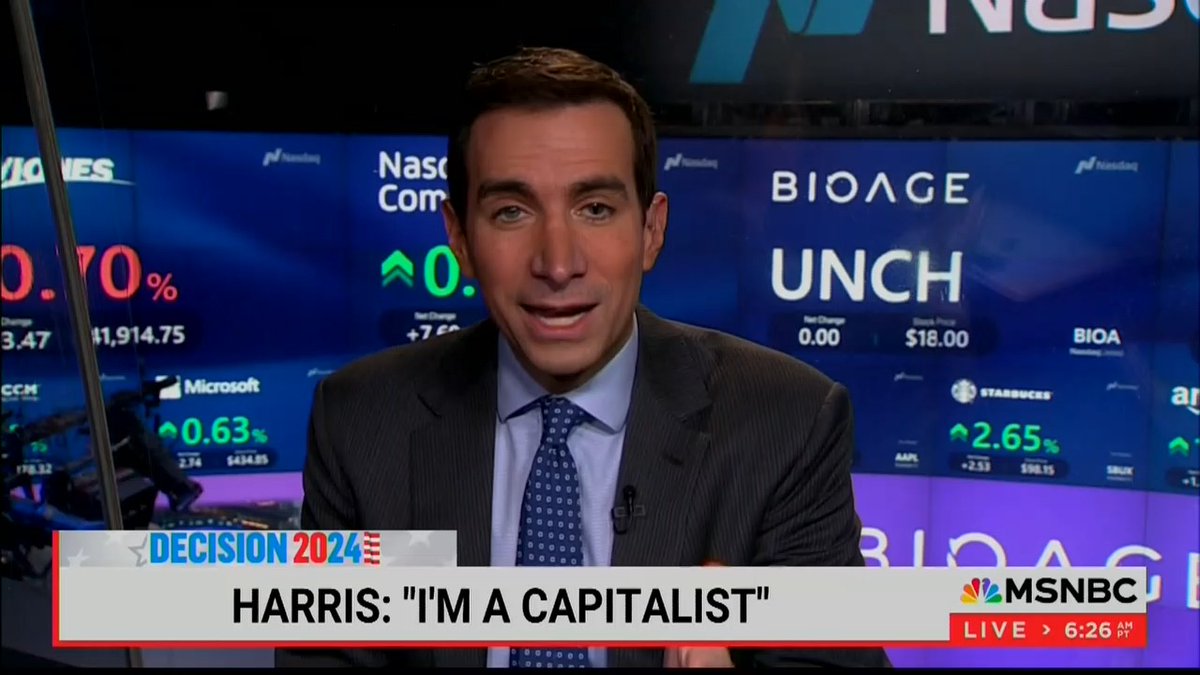 Sorkin: Harris will get closer to balancing the budget than Trump. She talked about higher taxes for the ultra-wealthy and corporations. She said she isn't against success, but she just wants a fair system. That resonated. She laid out her case and it landed
