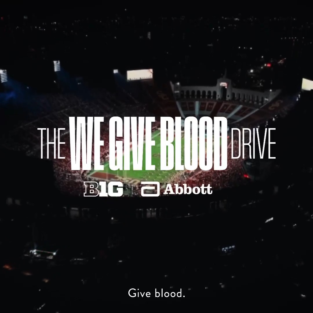B1G News. 🏈 We teamed up with @BigTen to tackle the U.S. blood shortage with a conference-wide blood donation competition. Students, alumni and fans can now donate blood for their schools and help save lives. Help your school win: #WeGiveBlood