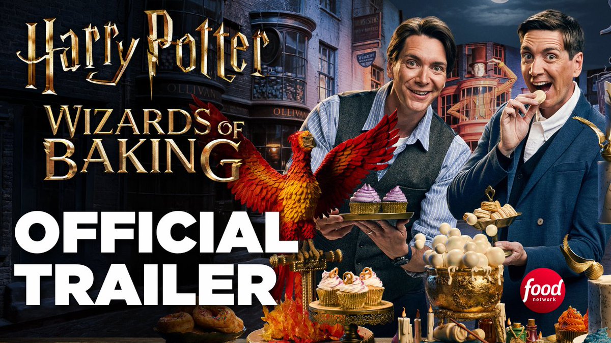 The official world premiere of the Harry Potter #WizardsOfBaking trailer, coming to Food Network November 14! ✨