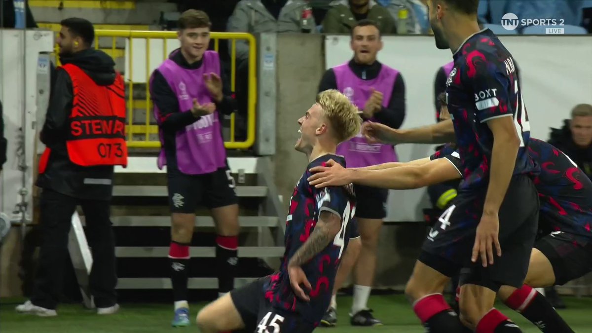 Rangers get a second against Malmö through a quality finish from Ross McCausland 🎯 📺 TNT Sports &amp; discovery+ UK