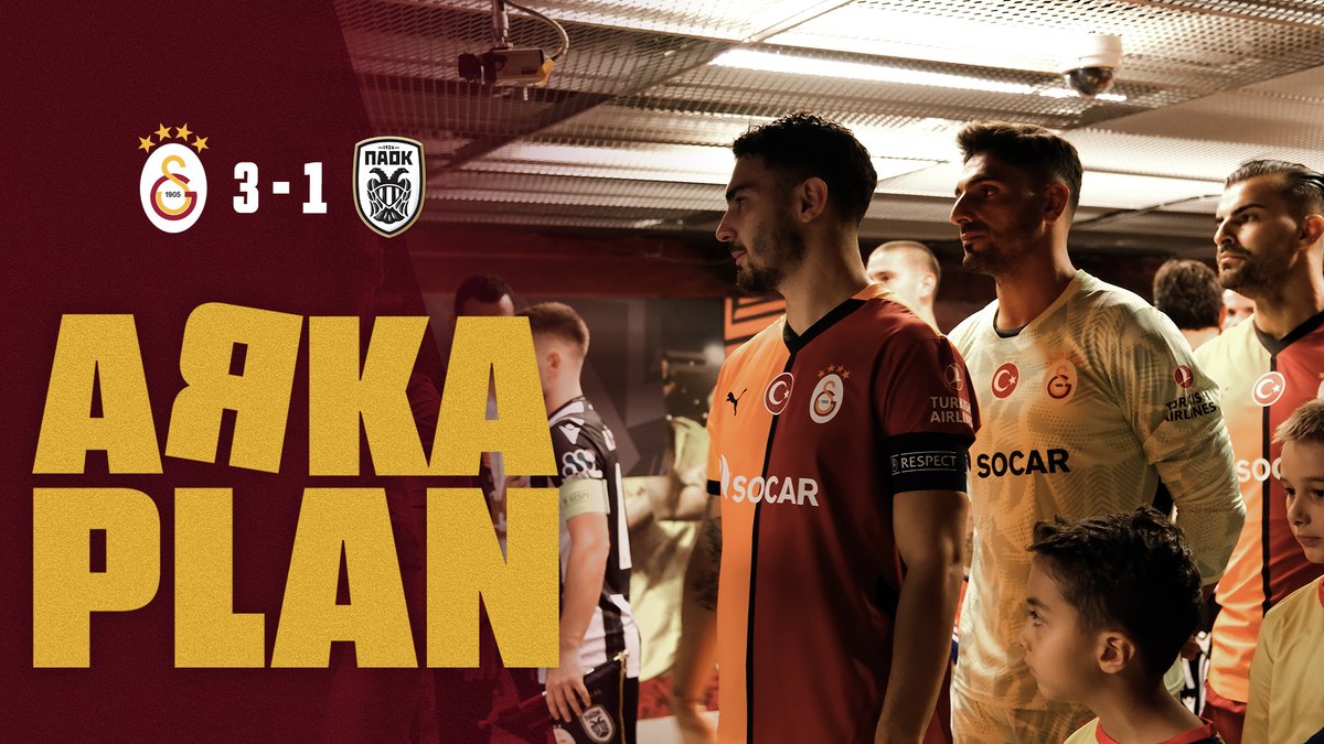 🎥 #ArkaPlan | Galatasaray 3-1 PAOK şimdi Galatasaray YouTube Katıl'da YAYINDA! 🔥 UEFA Avrupa Ligi'ne müthiş zaferle başladığımız bu karşılaşmadan hiçbir yerde görmediğiniz en özel anları kaçırmayın! Tamamını izlemek için 👇