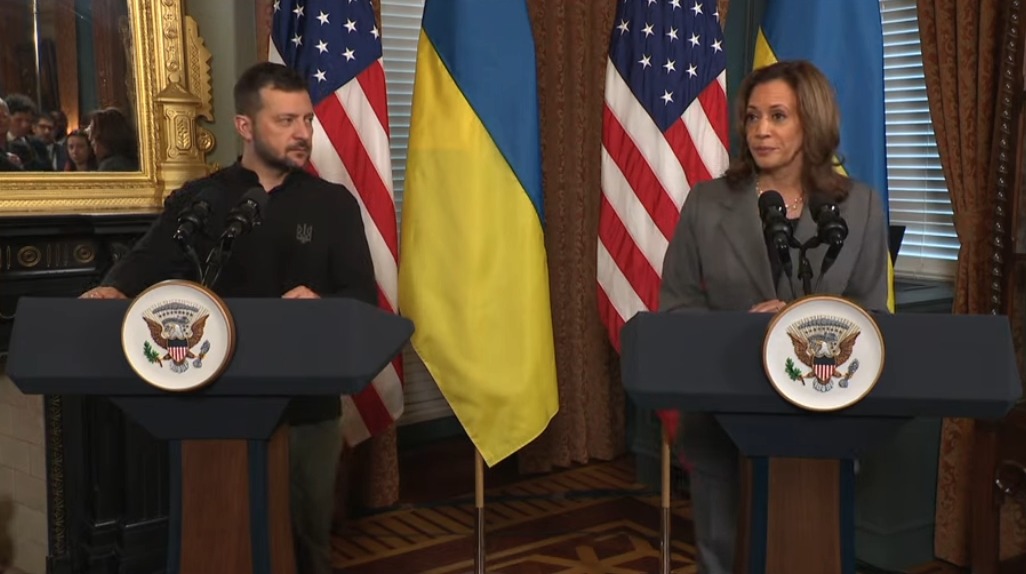Vice President Harris: There are some in my country who would force Ukraine to give up large parts of its sovereign territory... These proposals are the same of those of Putin. And let us be clear, they are not proposals for peace. Instead, they are proposals for surrender which is dangerous and unacceptable