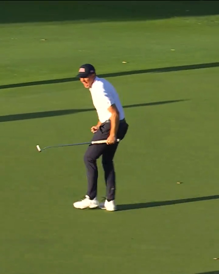 WHAT A PUTT! A dominant 5-0 session for the U.S. Team is capped off by Keegan Bradley's emphatic walk-off winner.