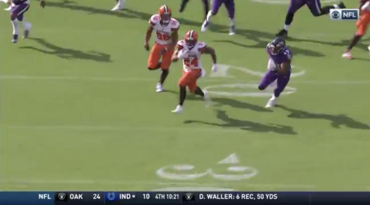 Nick Chubb 3 TD game Vs. Ravens