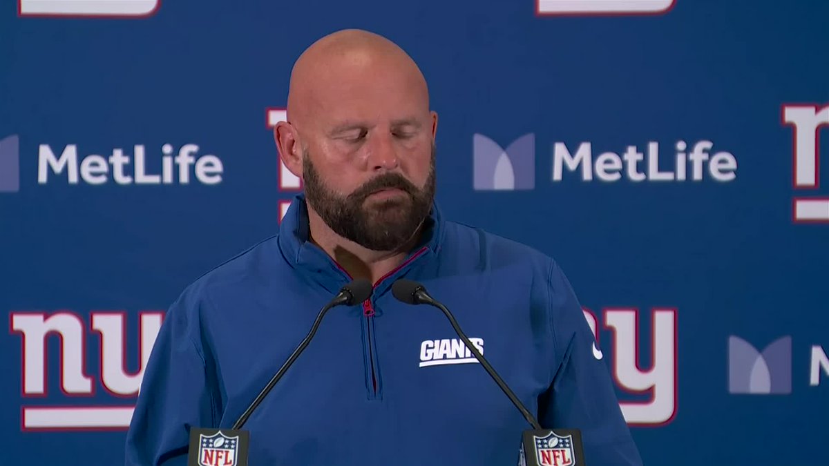 "I'm proud of the young man. He's made good decisions, he's thrown the ball where he needs to throw the ball." Brian Daboll praises Daniel Jones for his performance tonight and in the last three games: