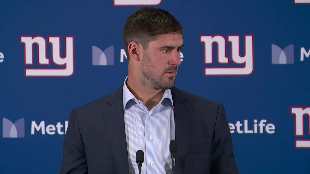 "Just didn't execute in those positions" Daniel Jones talks about the Giants' issues with finishing drives tonight: