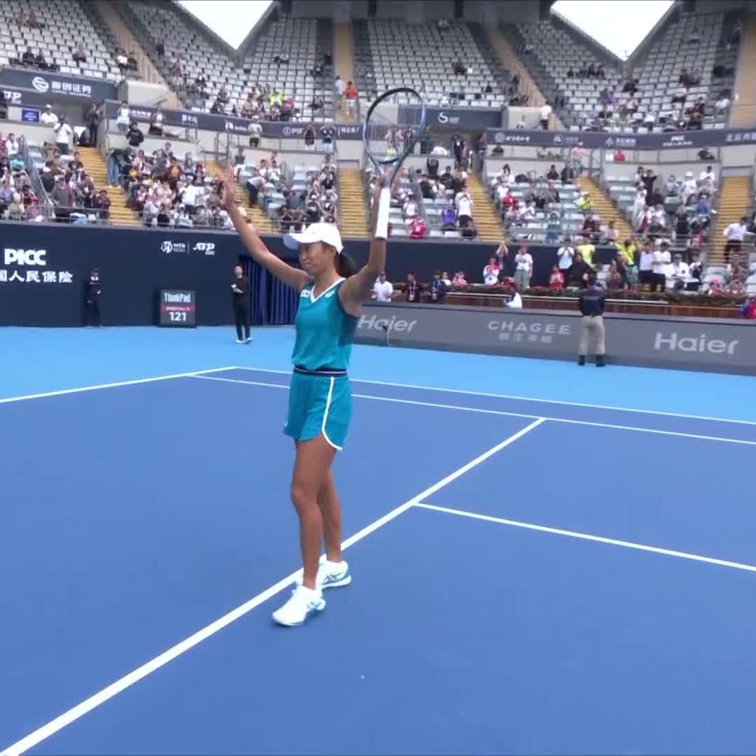 Flipping over a new chapter 📖 Shuai Zhang shocks the No.6 seed Navarro in Beijing! #ChinaOpen